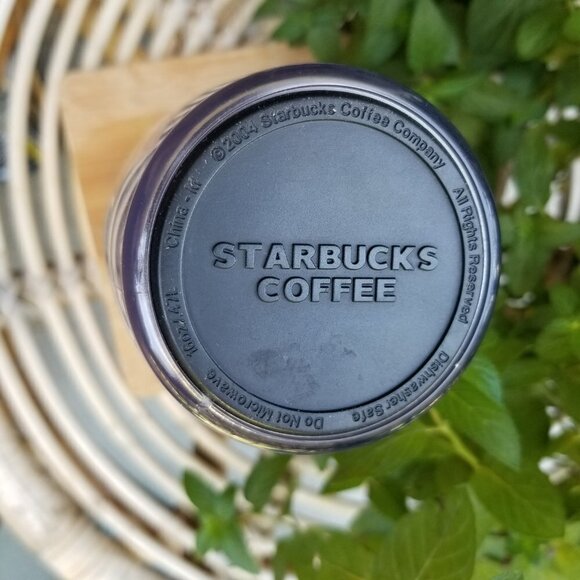 Starbucks Travel Mug 2006 Burlap Guatemala Coffee Bean Bag Cup Design 16 Oz - Picture 7 of 9